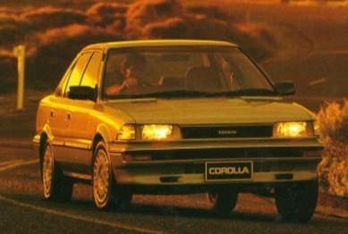 1989 Toyota Corolla Sedan CS 1989 Toyota Corolla Sedan CS