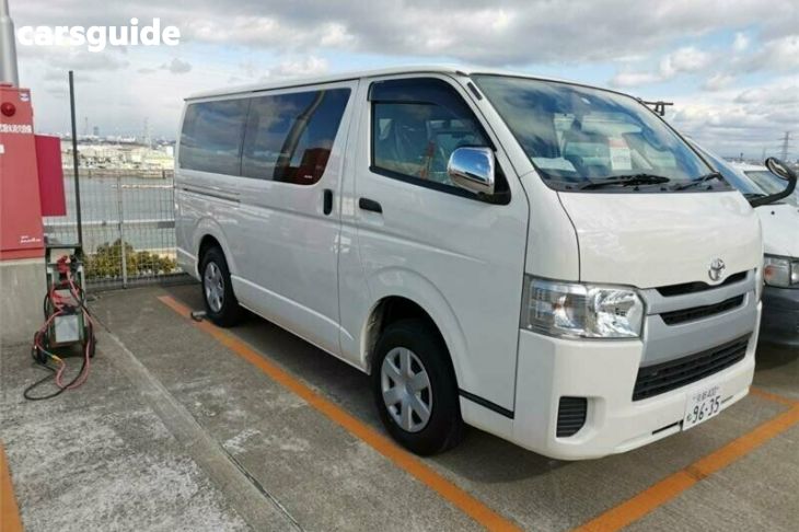 White 2015 Toyota HiAce Commercial
