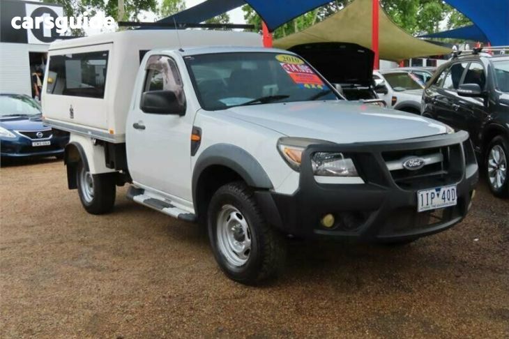 White 2010 Ford Ranger Cab Chassis XL (4X4)