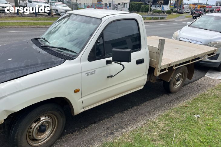 White 2004 Toyota Hilux Cab Chassis