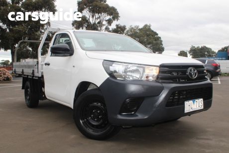 White 2016 Toyota Hilux Cab Chassis SR
