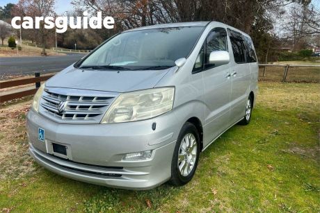 Silver 2005 Toyota Alphard Commercial