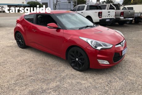 Red 2013 Hyundai Veloster Coupe