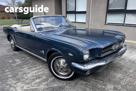 Blue 1964 Ford Mustang Convertible