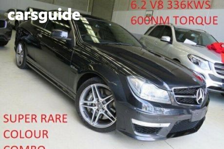Grey 2011 Mercedes-Benz C63 Coupe AMG