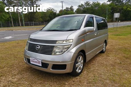 Silver 2002 Nissan Elgrand Commercial