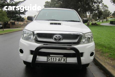 White 2009 Toyota Hilux X Cab Cab Chassis SR (4X4)