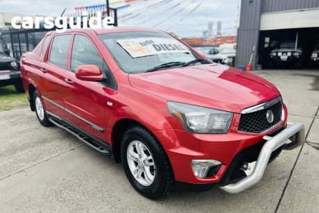Red 2012 Ssangyong Actyon Sports Double Cab Utility SX