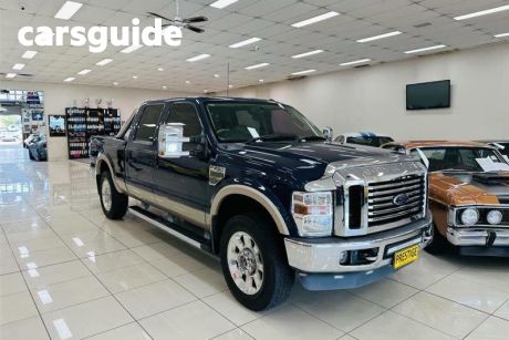 Blue 2010 Ford F 250 Ute Tray Lariat