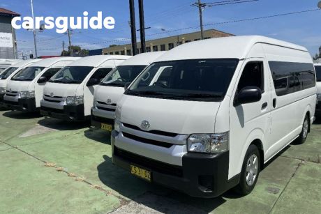 White 2018 Toyota HiAce Bus Commuter