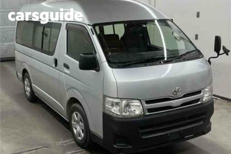 Silver 2012 Toyota HiAce Commercial VAN CAMPERVAN PEOPLE MOVER