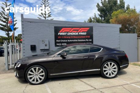 Gold 2012 Bentley Continental Coupe 3W GT Coupe 2dr Spts Auto 6sp 4x4 6.0TT