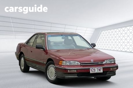 Red 1988 Honda Legend Coupe