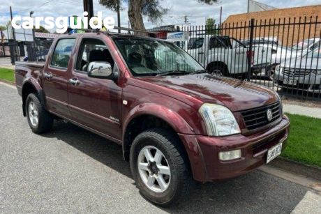 Red 2004 Holden Rodeo Crew Cab Pickup LT