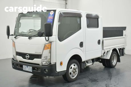 White 2013 Nissan Atlas Commercial DUAL CAB POWERLIFTER