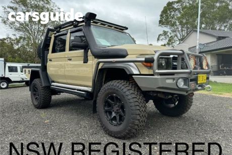 Beige 2019 Toyota Landcruiser Double Cab Chassis GXL (4X4)
