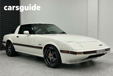 White 1985 Mazda RX-7 Coupe Limited
