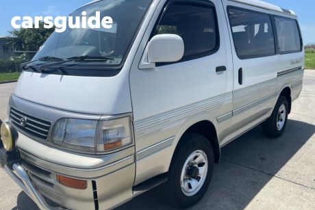 Cream 1995 Toyota HiAce Commercial