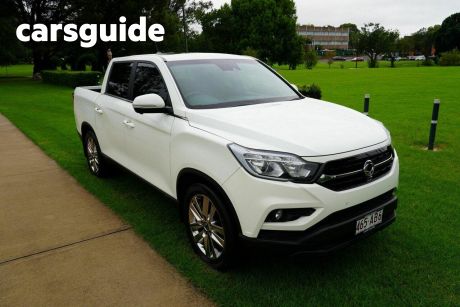 White 2019 Ssangyong Musso Dual Cab Utility Ultimate