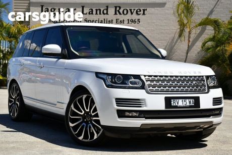 White 2013 Land Rover Range Rover Wagon Autobiography 5.0 V8 SC