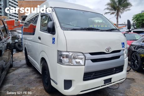 White 2017 Toyota HiAce Commercial
