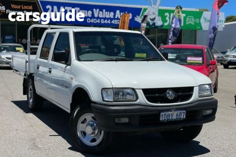 White 2002 Holden Rodeo Ute Tray 4x2 LX R9