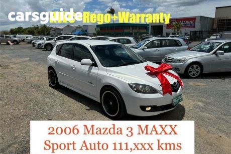 White 2006 Mazda 3 Hatchback SP23