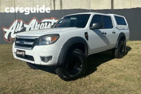 White 2009 Ford Ranger Dual Cab Chassis XL (4X2)