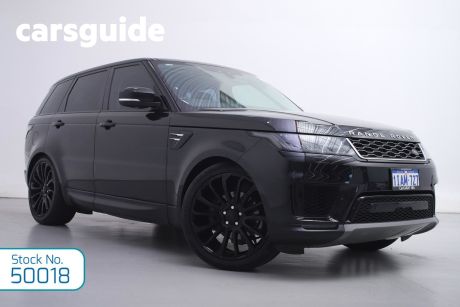 Black 2018 Land Rover Range Rover Sport Wagon TDV6 SE