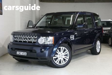 Blue 2013 Land Rover Discovery 4 Wagon 3.0 TDV6
