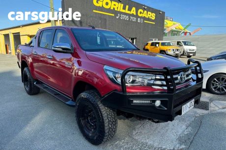 Red 2015 Toyota Hilux Ute Tray GUN126R SR5 Utility Double Cab 4dr Man 6sp 4x4 2.8DT