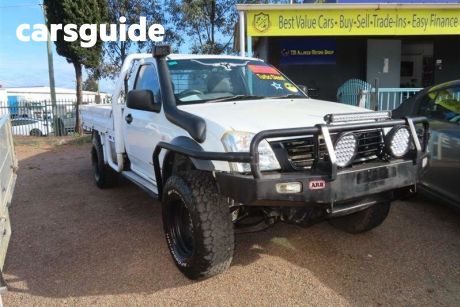 White 2005 Holden Rodeo Ute Tray LX