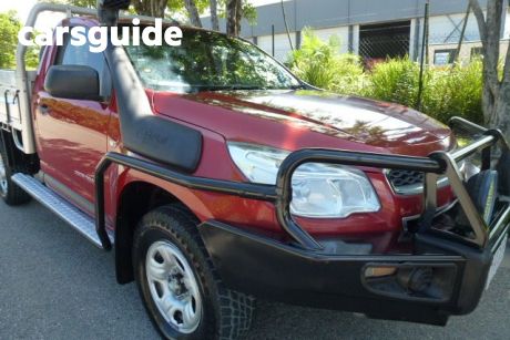 Burgundy 2015 Holden Colorado Cab Chassis DX (4X4)
