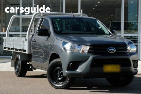 Grey 2021 Toyota Hilux Cab Chassis Workmate
