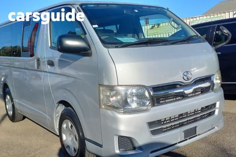 Silver 2011 Toyota HiAce Commercial