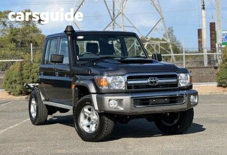Grey 2023 Toyota Landcruiser 70 Series Double Cab Chassis LC79 GXL