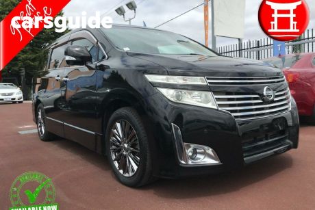 Black 2010 Nissan Elgrand Wagon Luxury 7 Seater People Mover 250 Highway Star