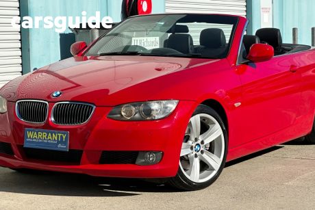 Red 2010 BMW 330D Convertible