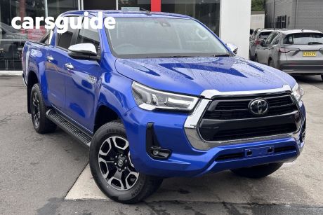 Blue 2021 Toyota Hilux Ute Tray 4x4