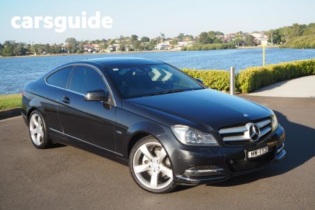 Grey 2012 Mercedes-Benz C250 Coupe CDI BE