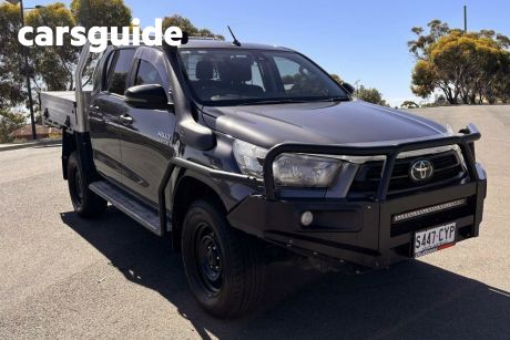 Black 2020 Toyota Hilux Double Cab Chassis SR (4X4)