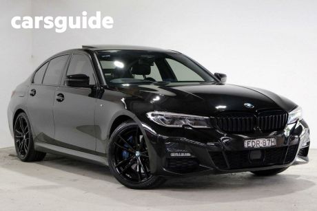 Black 2019 BMW 330I Sedan M-Sport