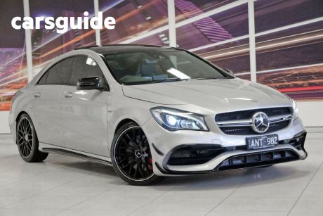 Silver 2017 Mercedes-Benz CLA45 Coupe 4Matic