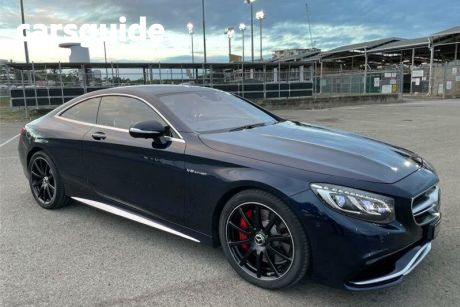 Blue 2016 Mercedes-Benz S-Class Coupe S63 AMG SPEEDSHIFT MCT