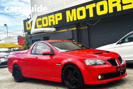 Red 2009 Holden Commodore Utility SS-V SE