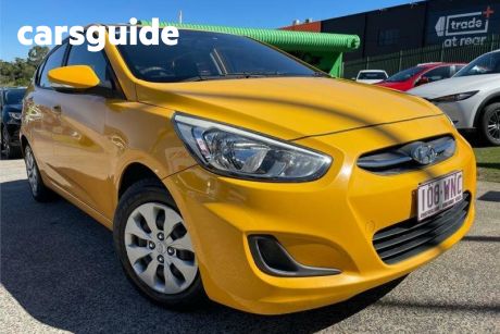 Yellow 2016 Hyundai Accent Hatchback Active