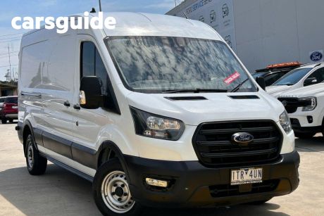 White 2021 Ford Transit Commercial 350L (Mid Roof)