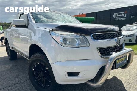 White 2014 Holden Colorado Space Cab Chassis LX (4X4)