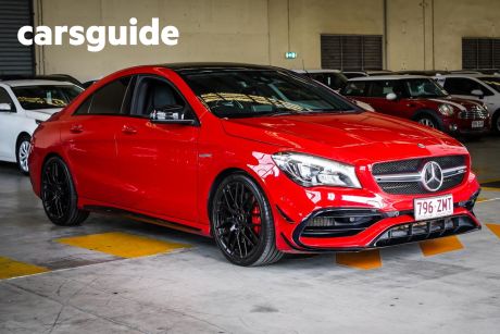 Red 2016 Mercedes-Benz CLA45 Coupe AMG