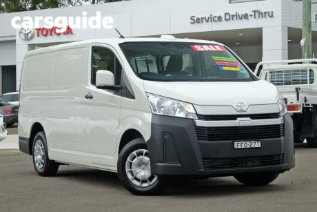 White 2023 Toyota HiAce Commercial